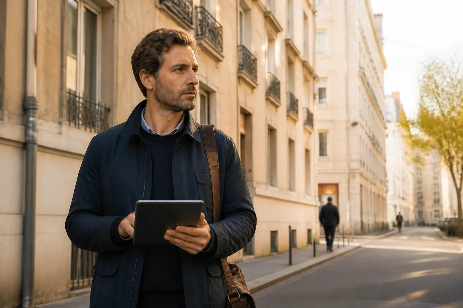 Expert en batiment etudiant les plans d un logement a Lyon 7e