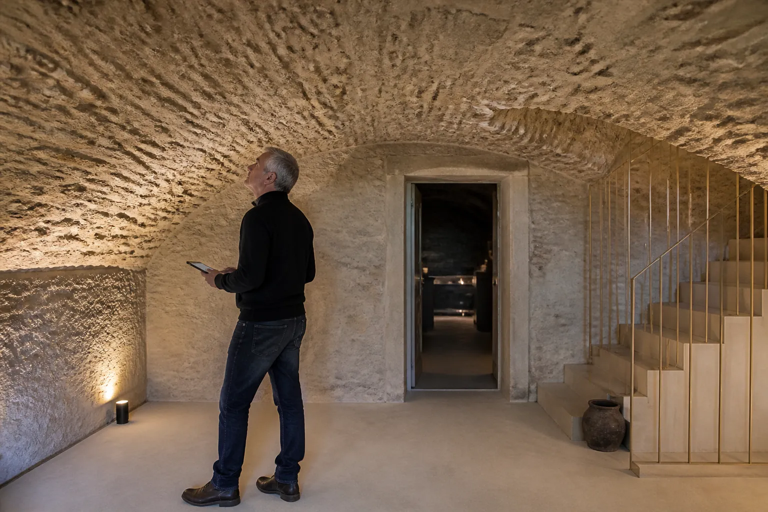 Expert visitant un appartement a Villeurbanne