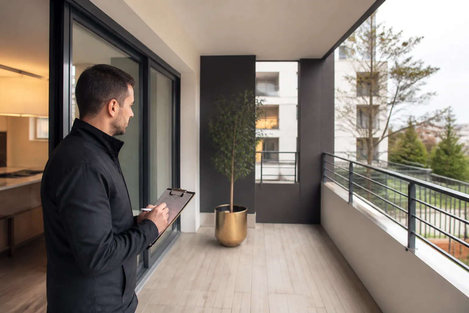 Immeuble neuf avec balcons a Lyon 9e