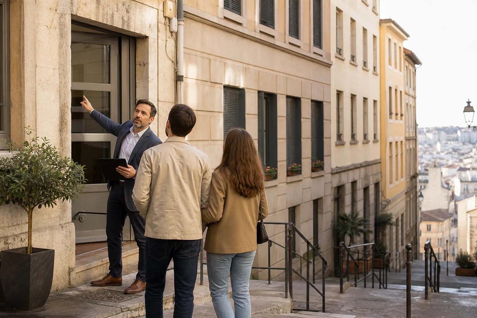 Expert examinant un logement avant achat a Lyon 1er