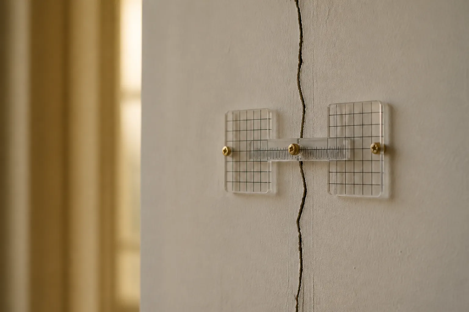 Fissure sur une moulure de plafond a Lyon 1er