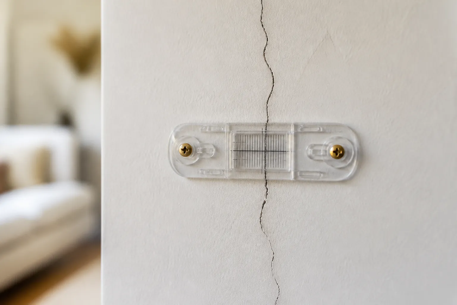 Fissure sur une moulure de plafond a Lyon 6e