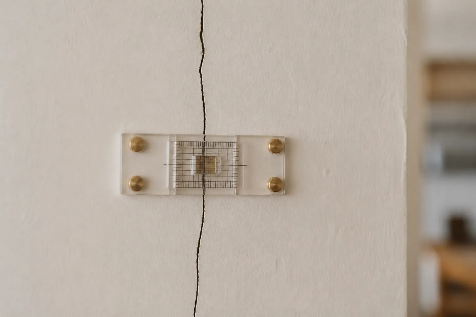 Fissure sur une moulure de plafond a Meyzieu