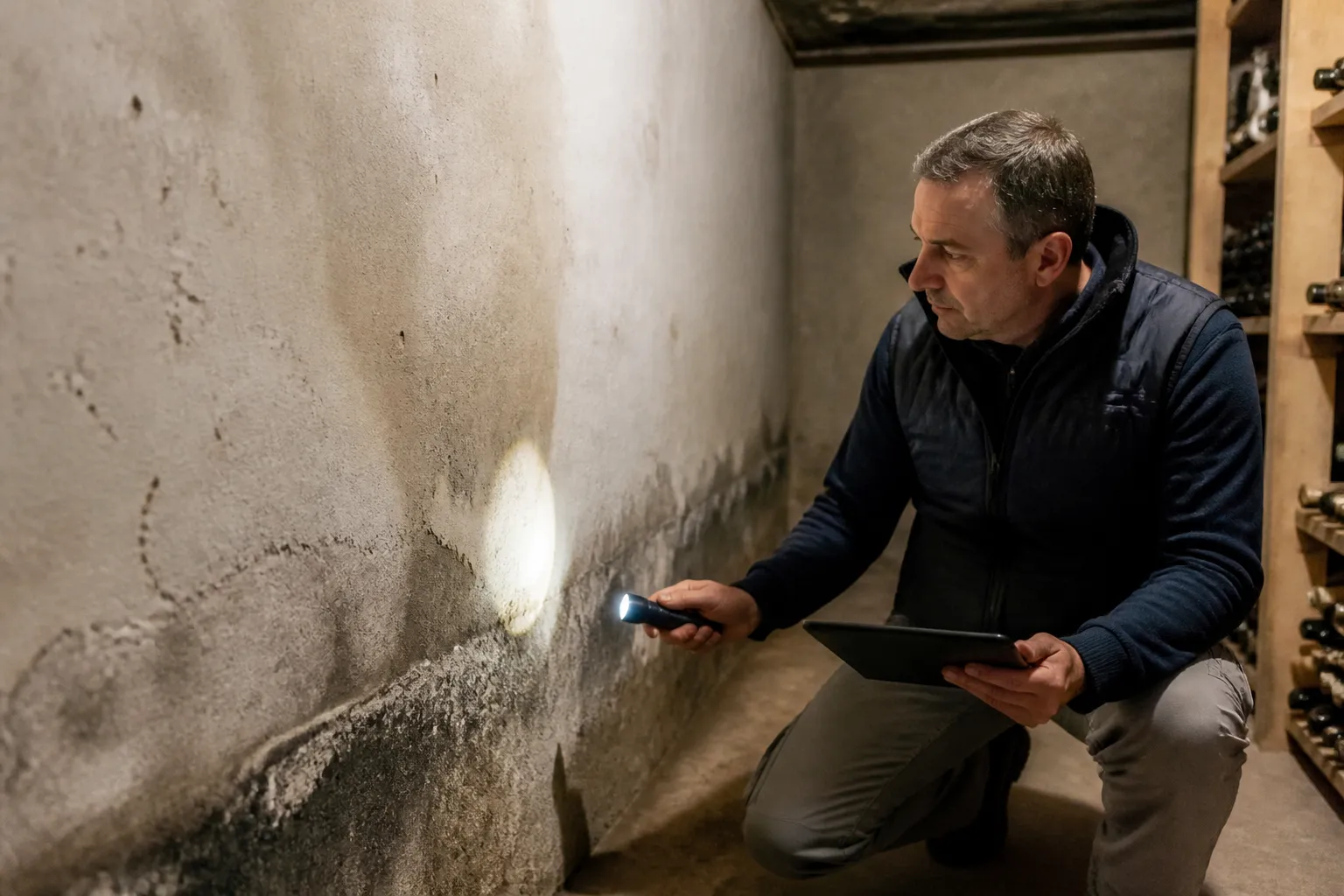 Condensation sur une vitre dans un logement de Décines-Charpieu