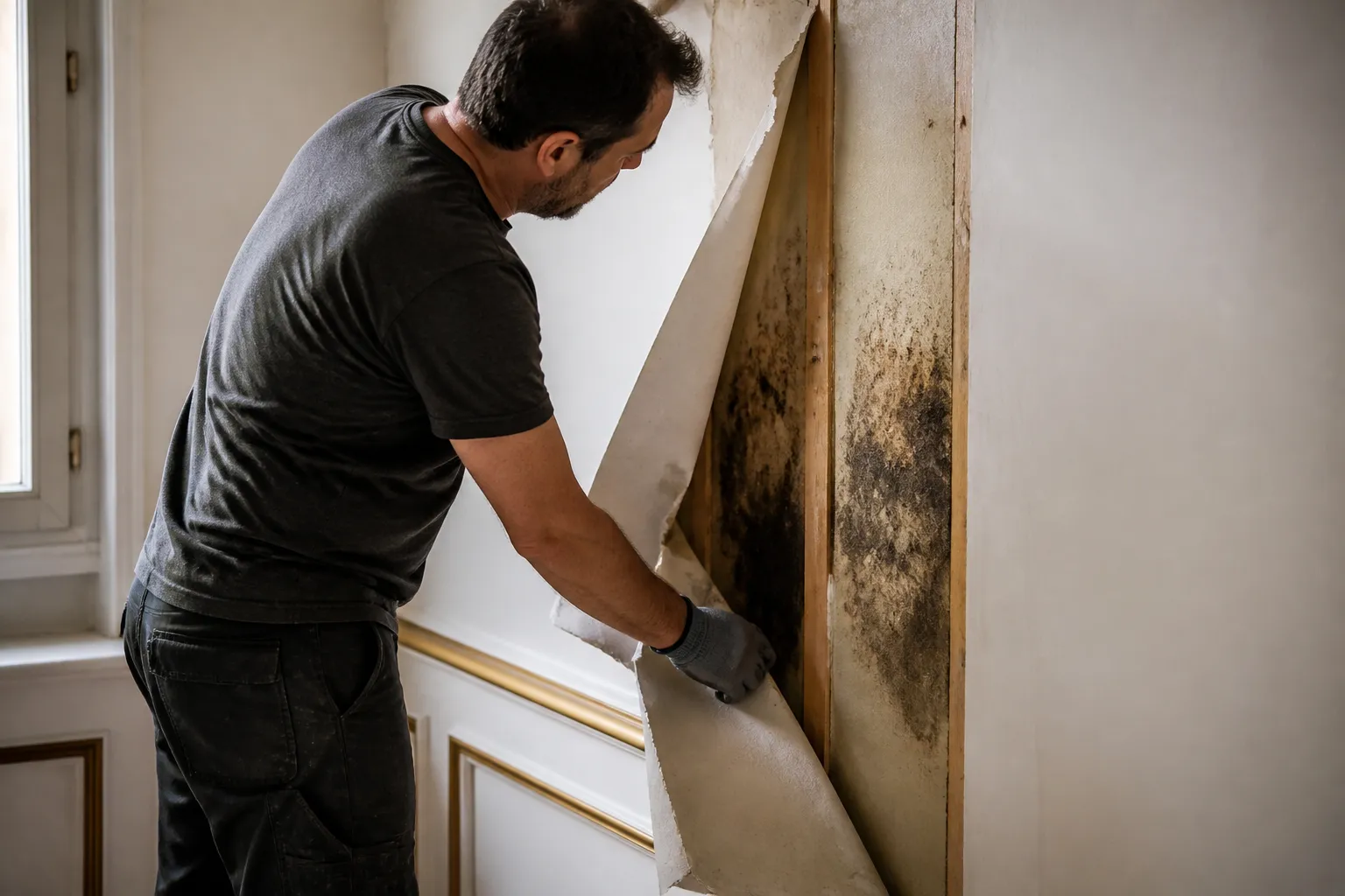 Expert inspectant un logement a la loupe a Lyon 7e