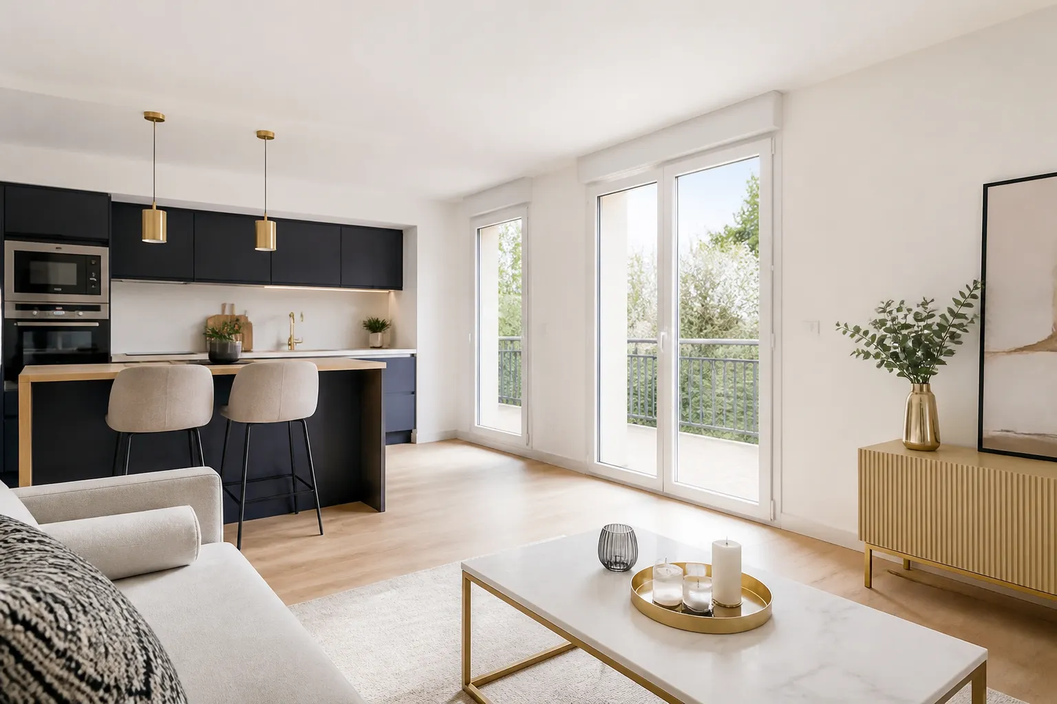 Appartement renove a Saint-Priest