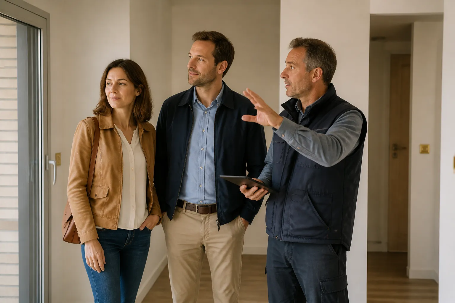 Remise des cles d un appartement neuf avec un expert a Lyon 2e